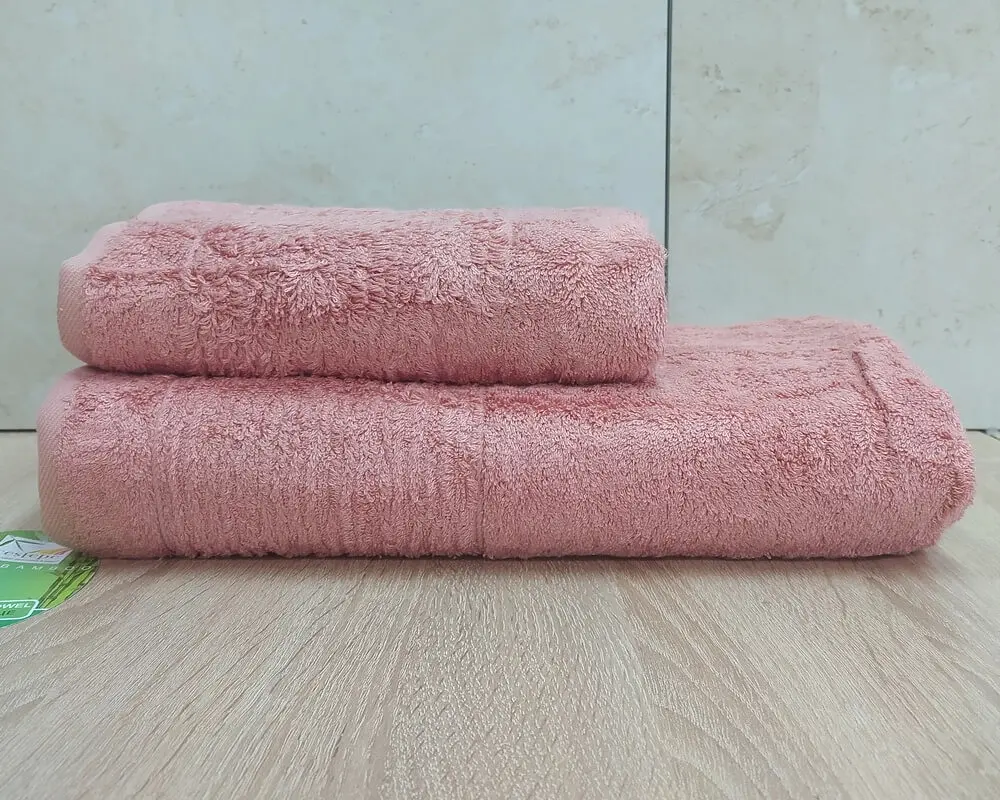 Набір турецьких бамбукових махрових рушників Cestepe 50х90+70х140 Bamboo Sarev Somon