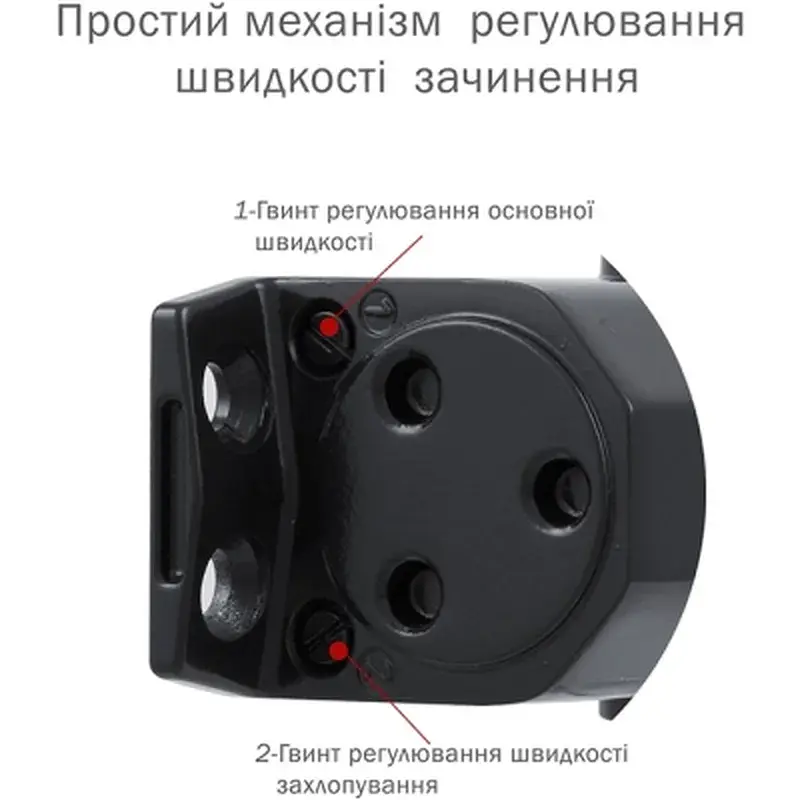 Доводчик двері Ryobi D-2055V BLACK - фото 4