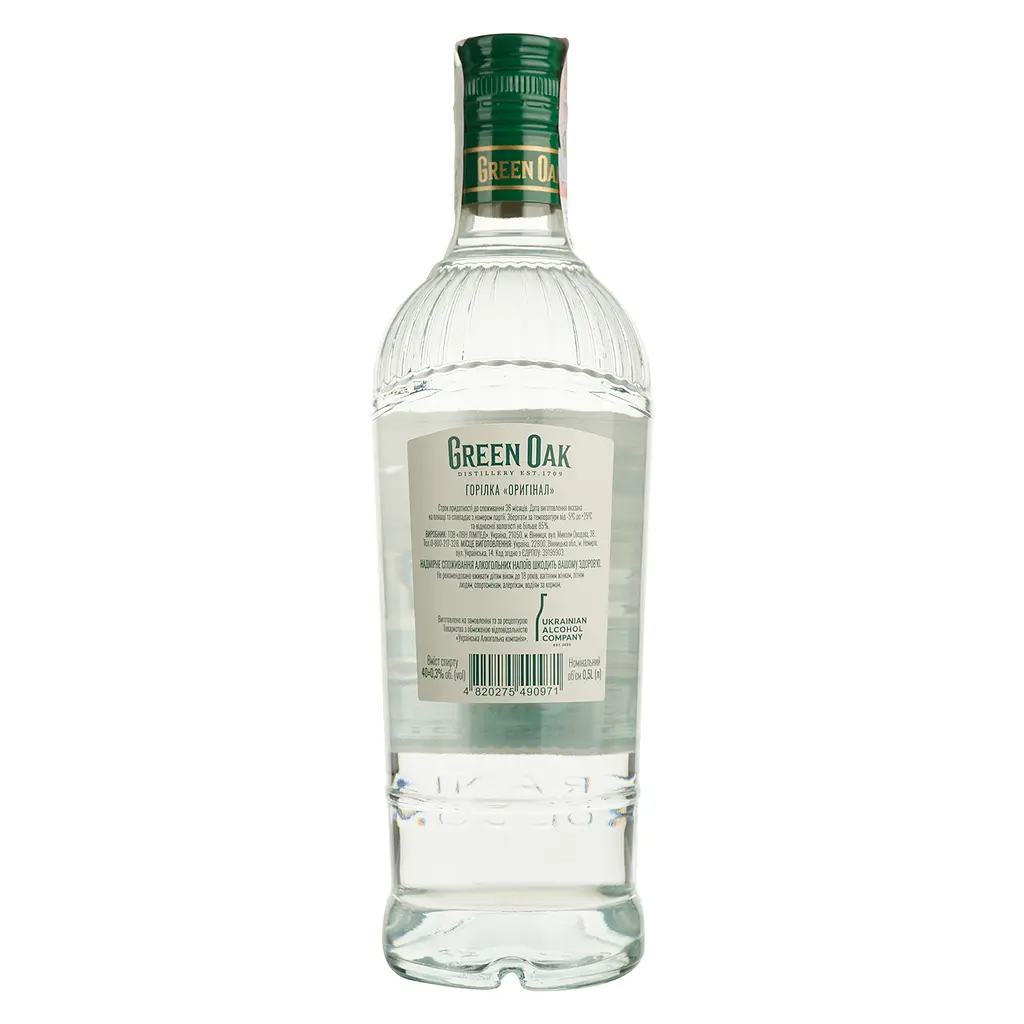 Водка Green Oak Оригинал 40% 0.5 л - фото 2