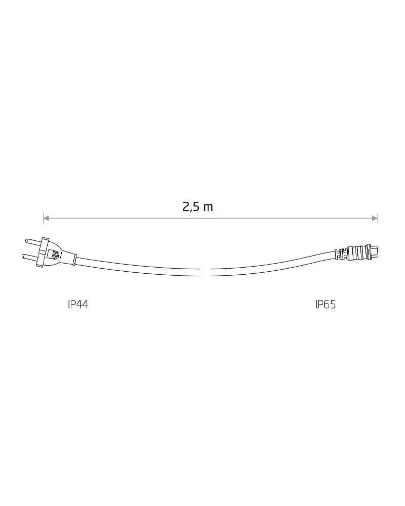 Провід живлення для гірлянди Nowodvorski 7871 Festoon lights IP44/65 Bl - фото 2