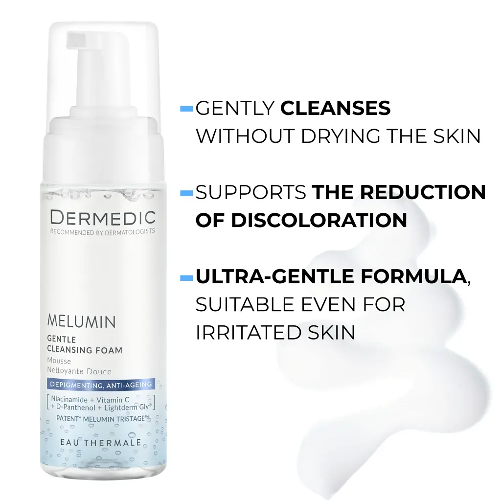 Пінка для вмивання Dermedic Melumin Gentle Cleansing Foam Для чутливої шкіри 170 мл (5901643177492) - фото 3