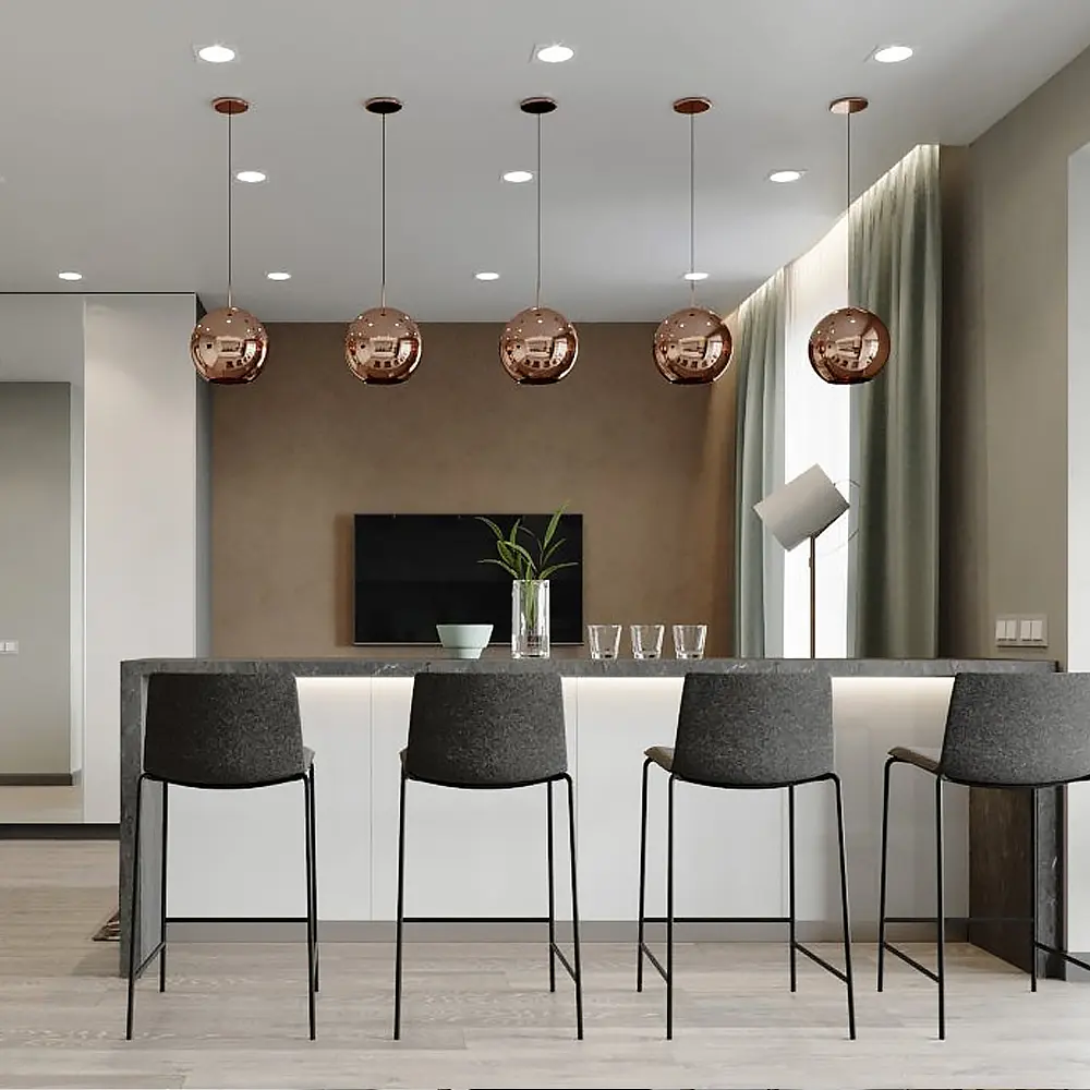 Підвісний світильник Copper Shade у 3-х розмірах Line.F Діаметр плафону 20 см - фото 2