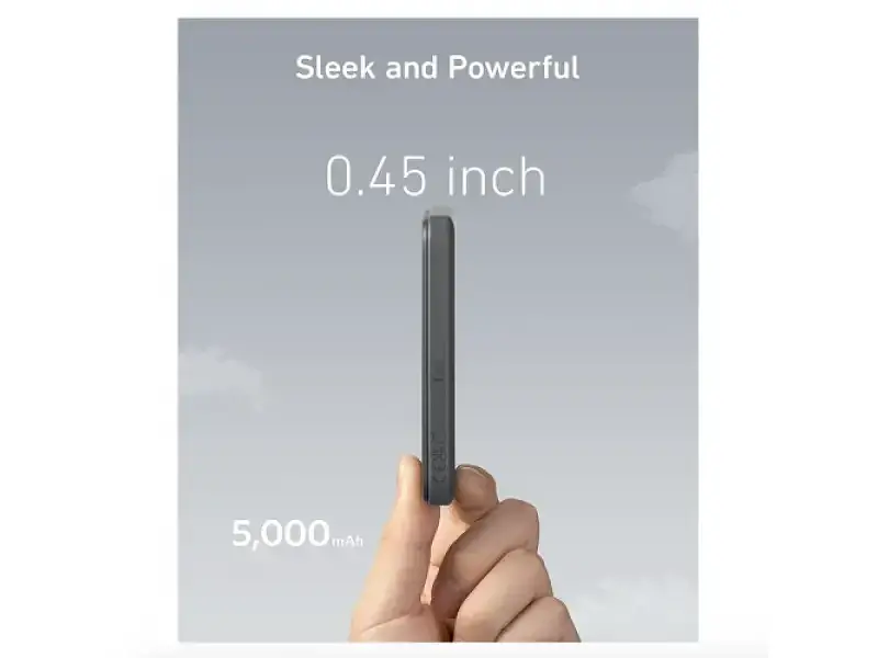 Зовнішній акумулятор (павербанк) ANKER 621 Magnetic 5000mAh Black (A1610012) - фото 4