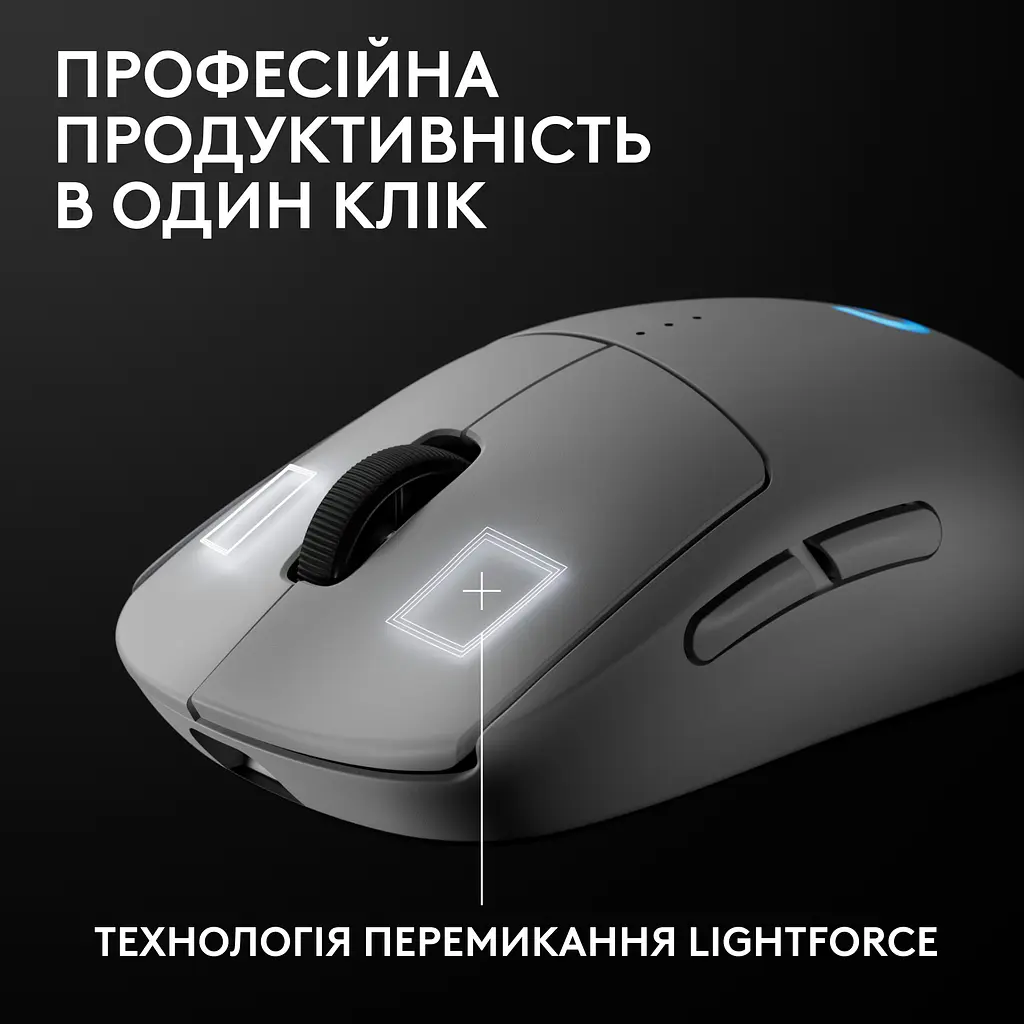 Миша комп'ютерна Logitech PRO 2 Lightspeed White (910-007302, 910-007304) - фото 5