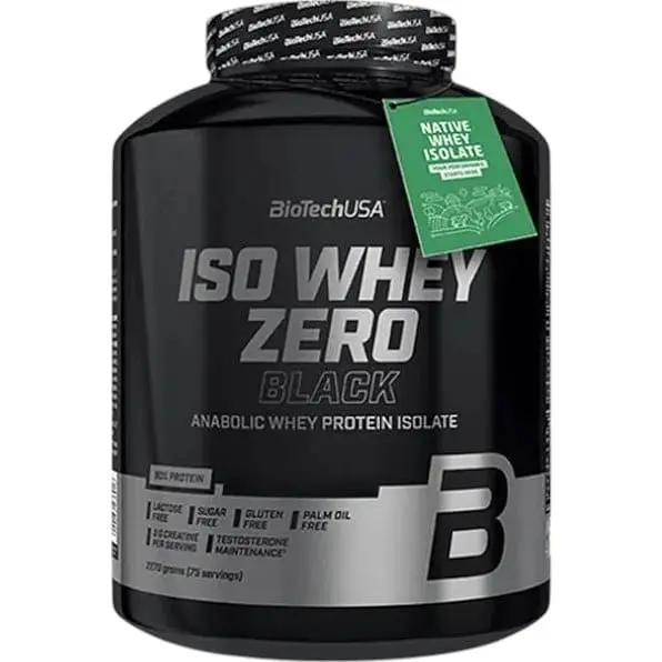 Протеїн BiotechUSA Iso Whey Zero Black Полуниця 2.27 кг