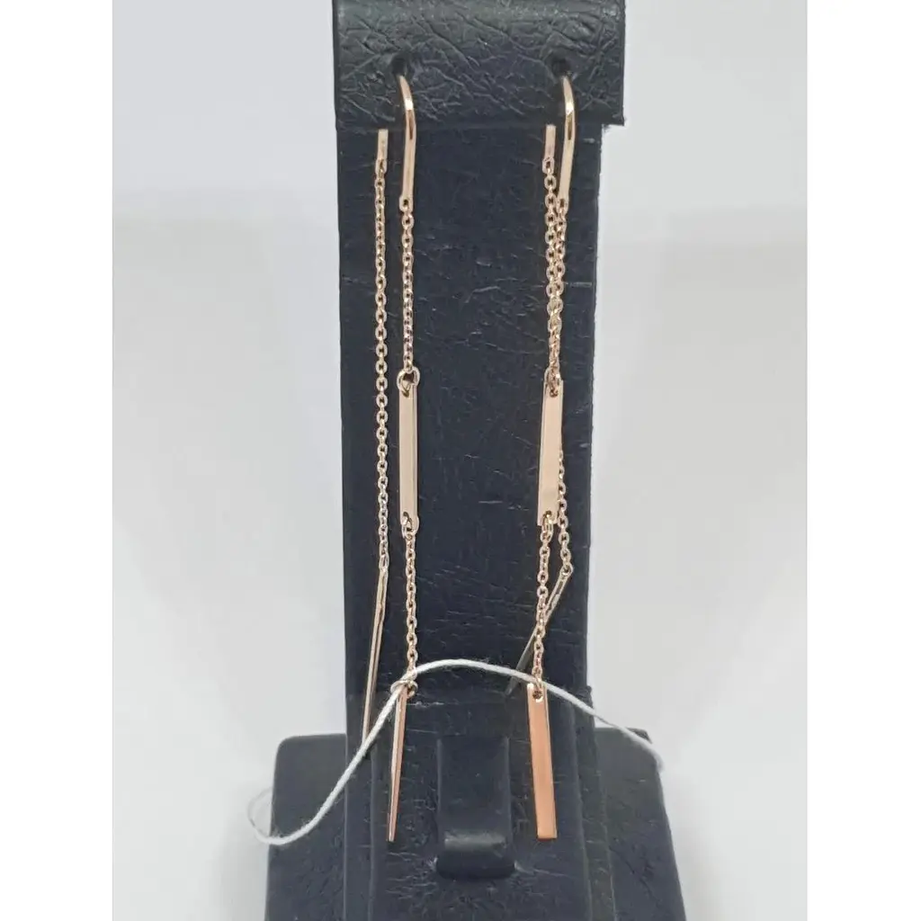 Золоті сережки-протяжки Tango. 580110 - фото 4