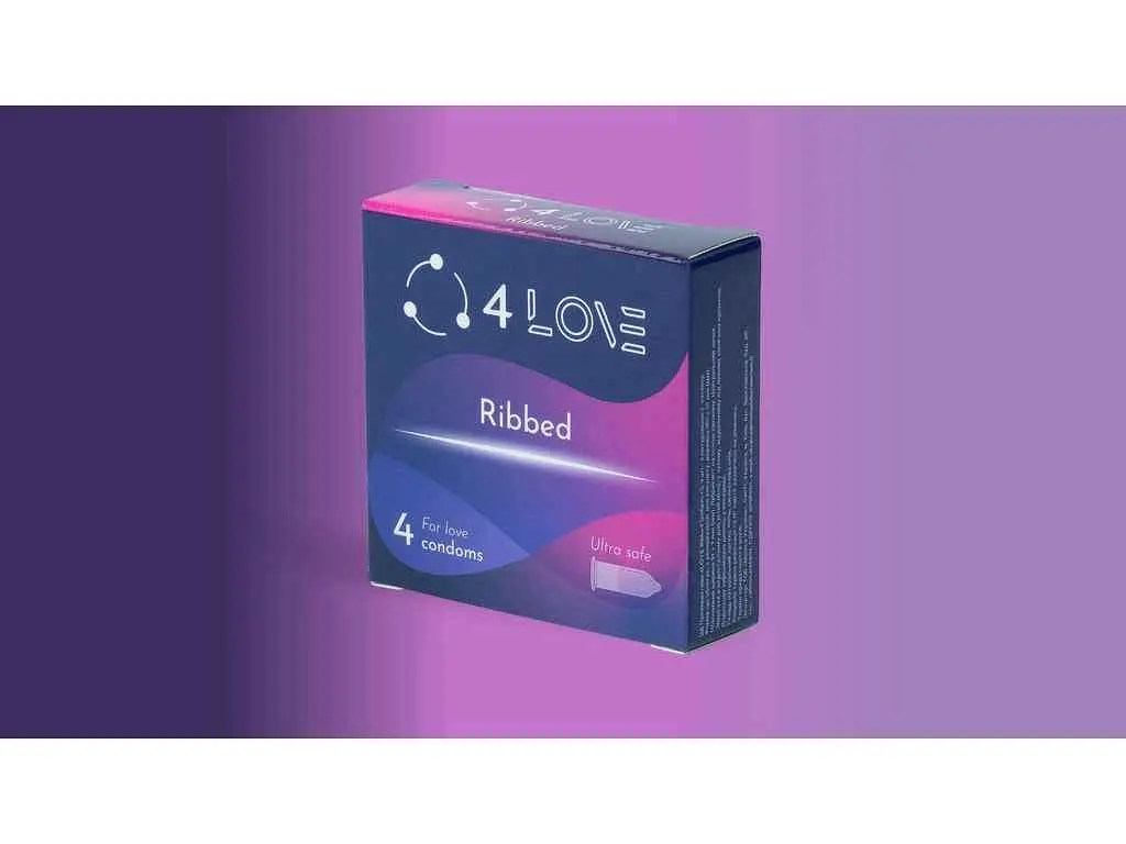 Презервативи 4LOVE 4 Ribbed ребристі