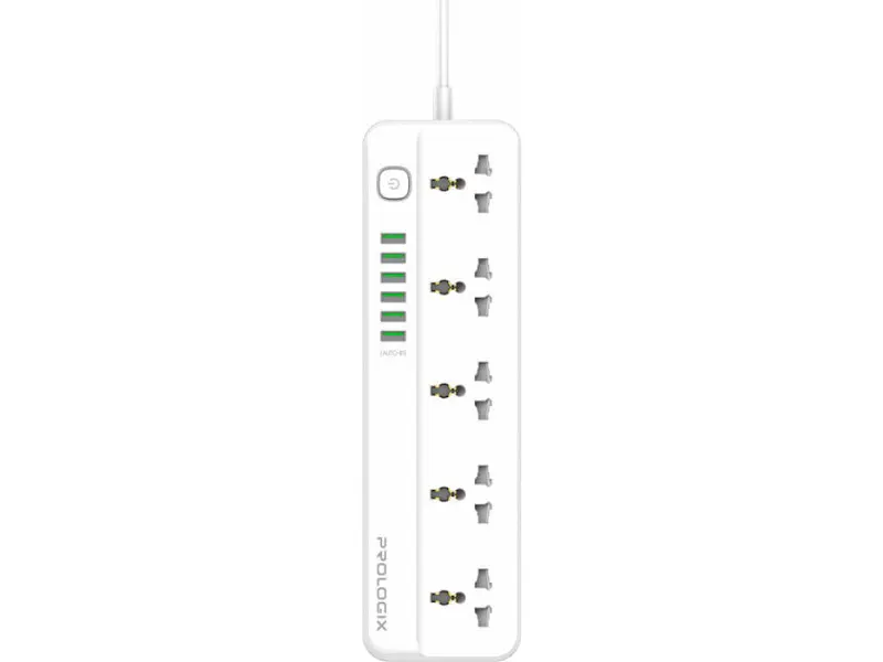 Мережевий фільтр PrologiX Premium 2 м, 5 розеток 6xUSB White (PR-SC5614W) - фото 3