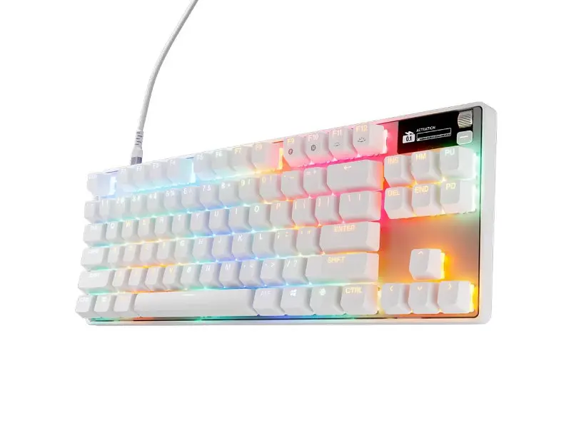 Клавіатура SteelSeries Apex Pro Gen 3 HyperMagnetic White (64898) - фото 7