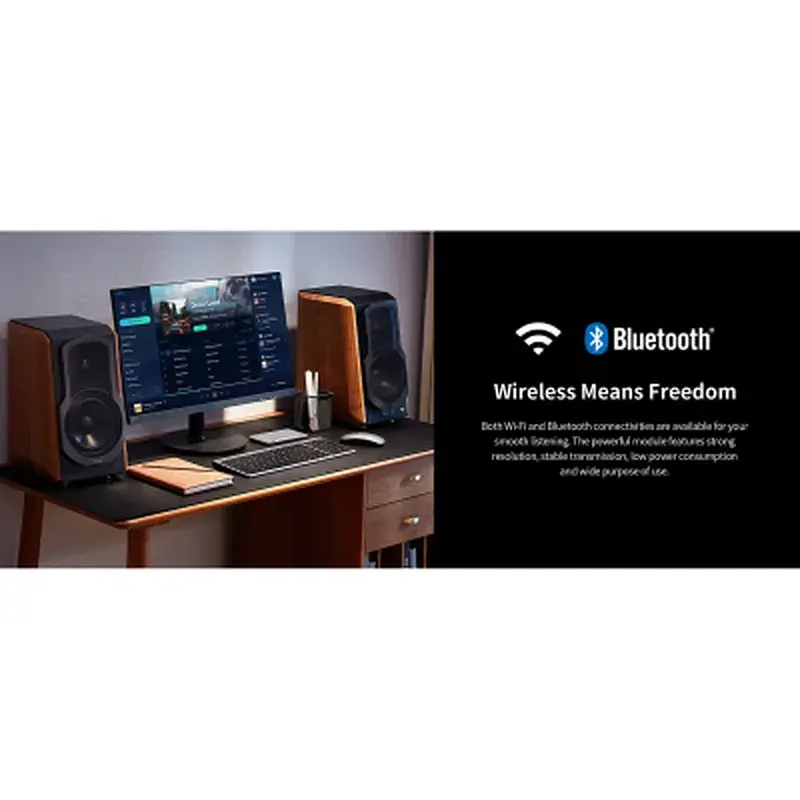 Акустична система Edifier S1000W 120W Bluetooth Wi-Fi Hi-Res Brown (S1000W) - фото 5