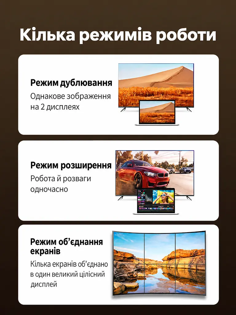 Оптоволоконний кабель HDMI UGREEN HD183 2.1 8K 60 Гц 20 м чорний (55506) - фото 7