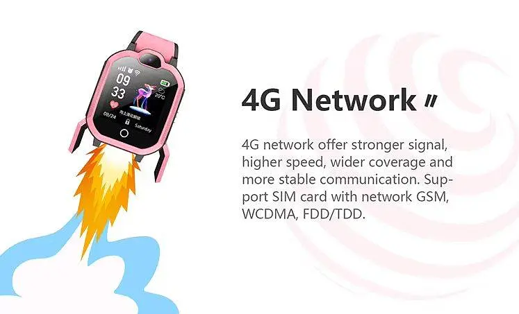 Дитячий смарт годинник-телефон Lemfo DH9 з GPS трекером, 4G LTE, SIM-картою, Wi-Fi, HD відеодзвінками, прослуховуванням, кнопкою SOS та IP67 Синій - фото 6