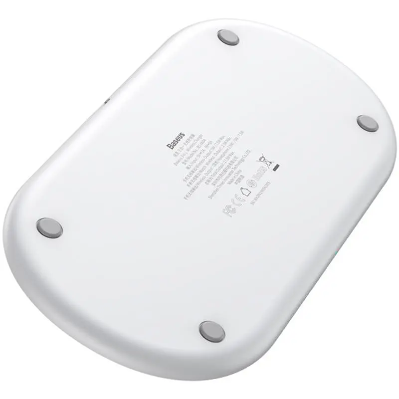 Беспроводное зарядное устройство для Baseus Smart 3 в 1 (Phone + Watch + Pods) 18W WX3IN1-C02 White - фото 3