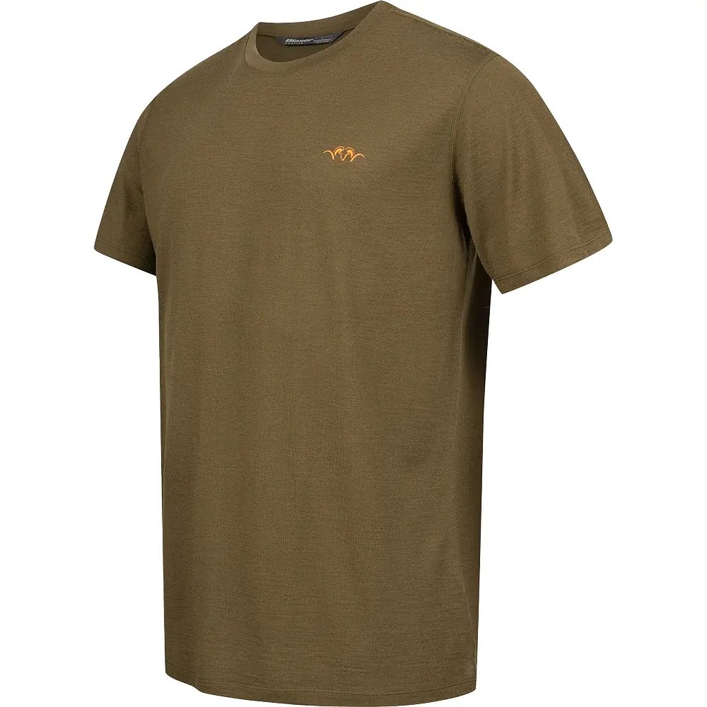 Футболка Blaser Active Outfits Men’s Merino Base 160 T M Dark Olive - фото 2