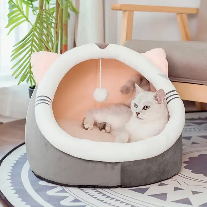 Затишна лежанка для тварин Derby Pet Beds Light Grey M - фото 2