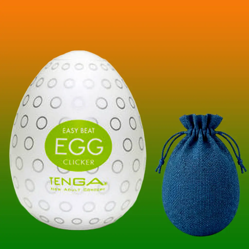 Чоловічий мастурбатор Tenga EGG Clicker яйце + лубрикант 5 мл та мішечок - фото 2
