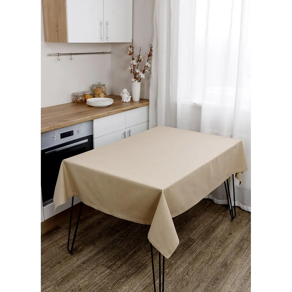 Скатерть Прованс Kelly бежевая 350x140 см (33020) - фото 2