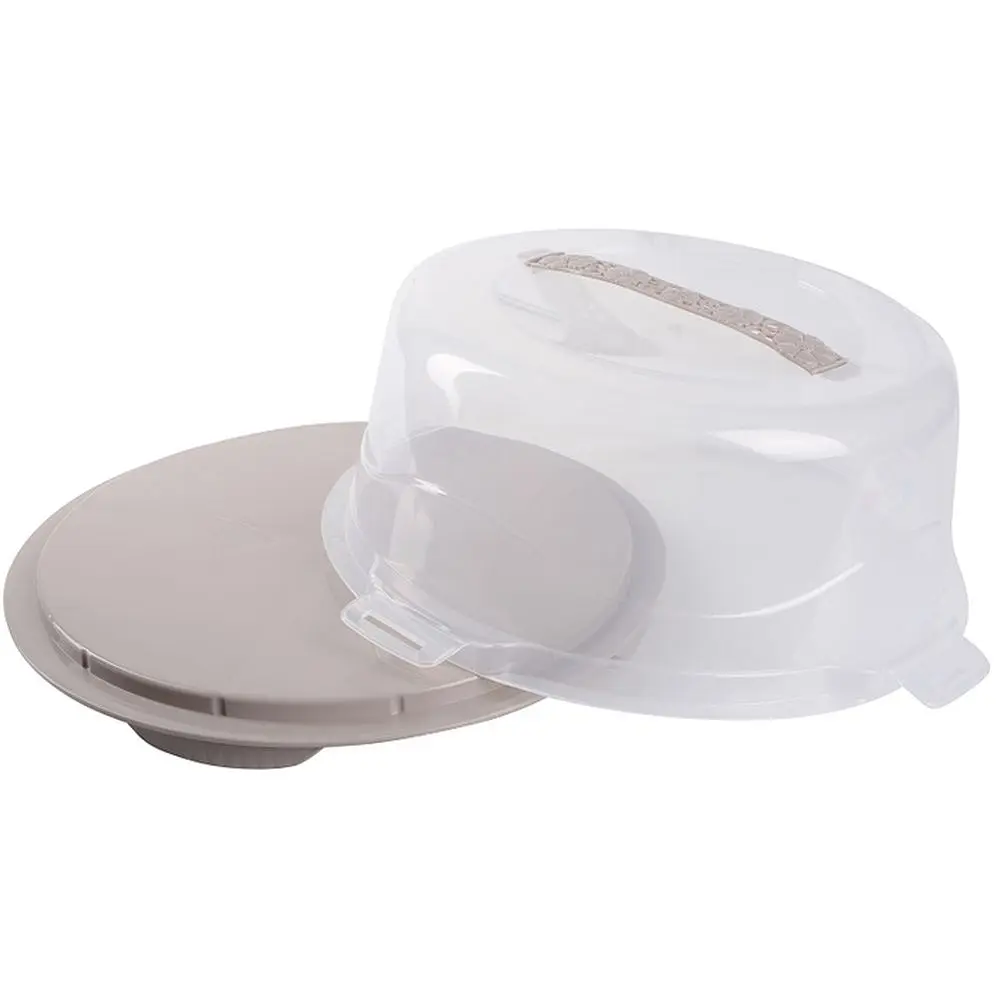 Тортівниця з кришкою Violet House 0011 Cappuccino кругла 18х26х37 см (0011 круглая большая CUPPUCINO с/к) - фото 2
