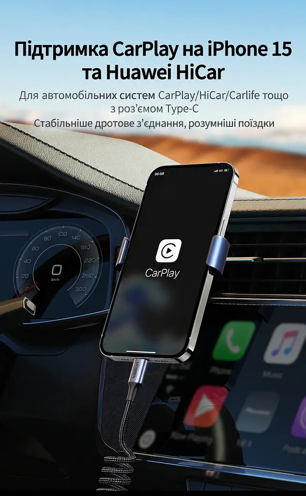 Кабель спіральний UGREEN L507 USB-C - USB-C PD 100 Вт 0,35-1,2 м чорний (35457) - фото 4
