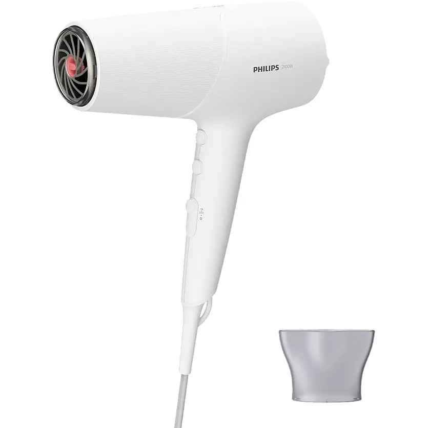 Уцінка. Фен Philips 5000 ThermoShield 2100 Вт 6 режимів білий (BHD500/00) - фото 1