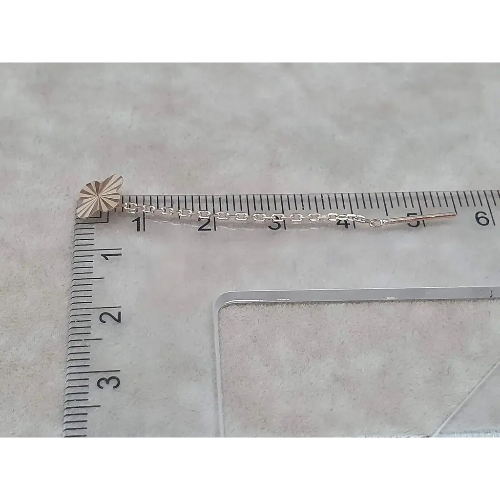 Золоті сережки-протягання Favoritum Конюшина. 210111_А - фото 4