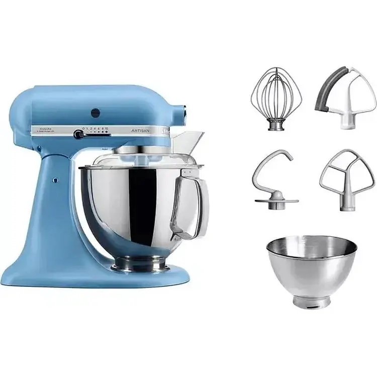 Планетарный миксер KitchenAid Artisan 4.8 л бархатно-голубой (5KSM175PSEVB) - фото 3