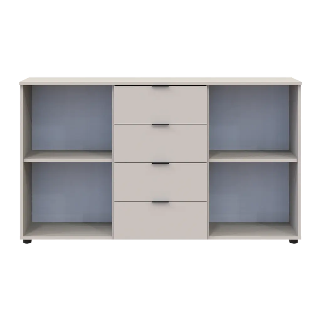 Комод Doros Рон 5 2 фасада 4 ящика Кашемир 140х38х81 см (41516047) - фото 2
