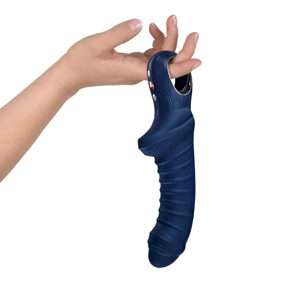 Вібратор для точки G Fun Factory TIGER Nightblue, ребристий, підходить для анальної стимуляції - фото 3
