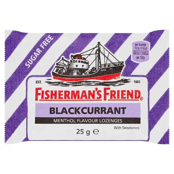 Льодяники Fisherman's Friend Blackcurrant Sugar Free 25g