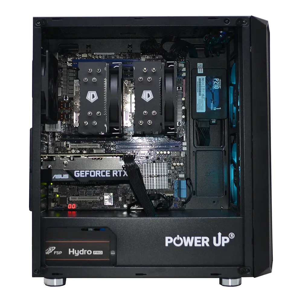 Двопроцесорна робоча станція Power Up #314 Xeon E5 2680 v4 x2/32 GB/SSD 512 Gb/GeForce RTX 3050 8 Gb - фото 3