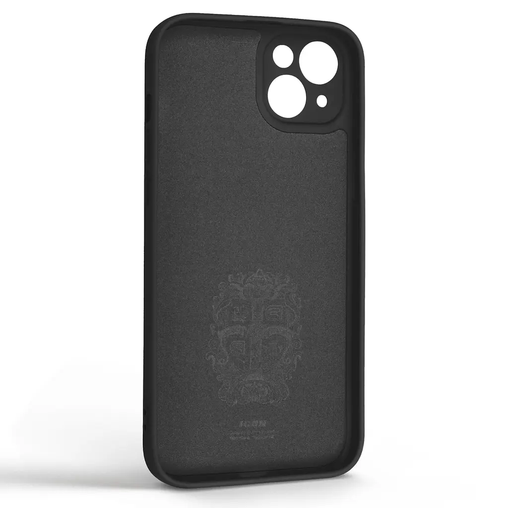 Силиконовый чехол для Apple iPhone 14 Plus, Icon Ring, черный, панель-накладка, с кольцом-подставкой на 360°, противоударный, возможность использования магнитных держателей, ArmorStandart (ARM68696) - фото 2