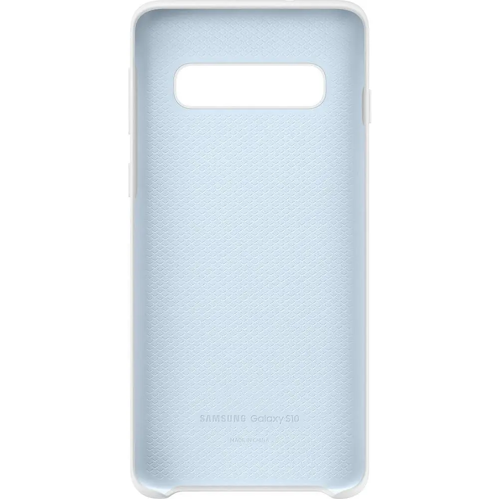 Чохол силіконовий Silicone Cover EF-PG973TWEGRU для Samsung Galaxy S10 (6.1") White - фото 3