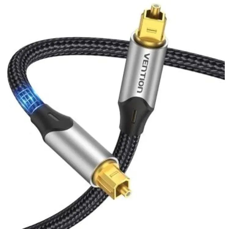 Кабель мультимедійний Optical Toslink 3.0m 5.1ch gray Vention (BAVHI)