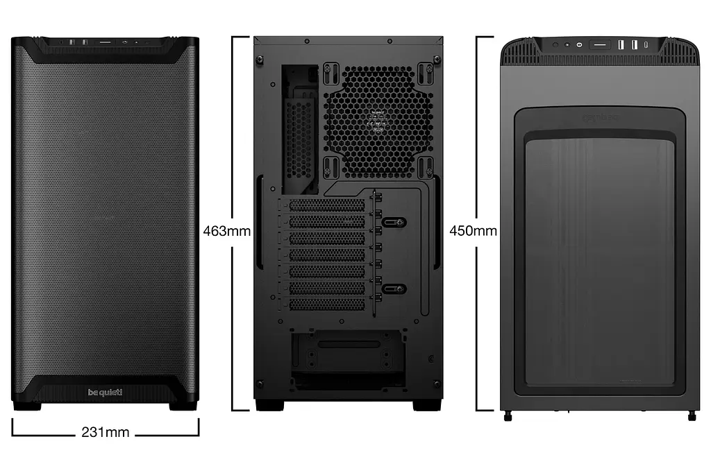 Корпус be quiet! Pure Base 501 Airflow Black (BG074) без БЖ - фото 2