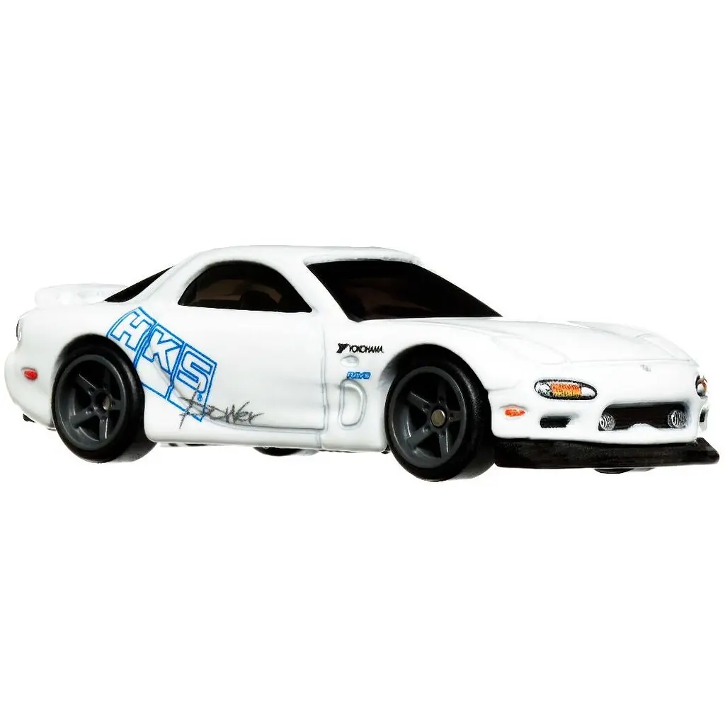 Автомодель Hot Wheels Форсаж Mazda RX-7 FD белая (HNW46/HKD22) - фото 3