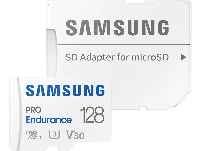 Карта пам'яті Samsung Pro Endurance microSDXC Class 10 UHS-I U3 V30 + SD adapter 128 GB (MB-MJ128KA) - фото 2