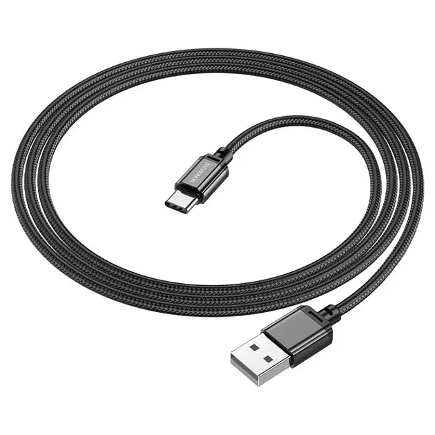Кабель BOROFONE BX87 Sharp charging data cable for Type-C 1 м Black