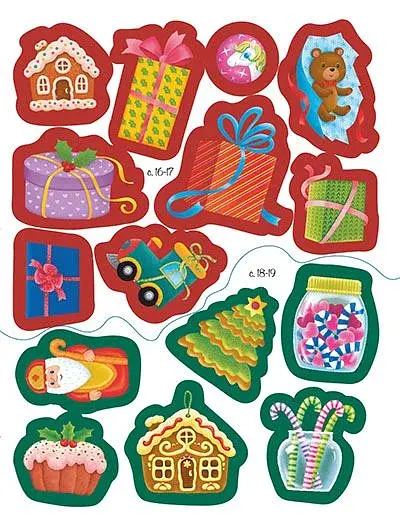Різдвяні наліпки. Моя сніжна книжка наліпок - фото 7
