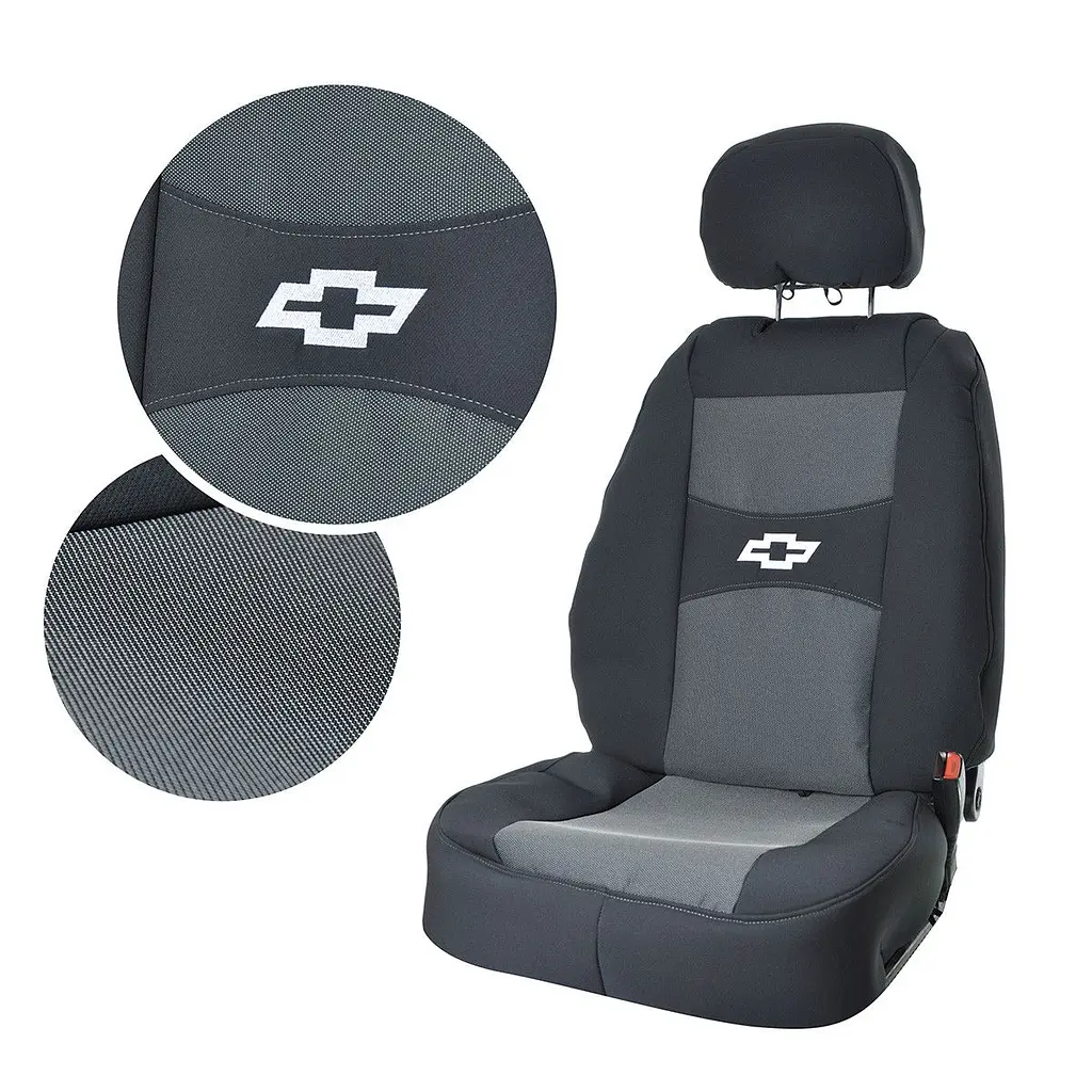 Чохли для сидінь модельні Chevrolet Aveo Т250 ZAZ VIDA 2002-2012 Чорно-Сірі - фото 2