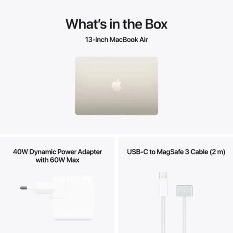 Ноутбук Apple MacBook Air 13 M5 A3449 Starlight (MDHD4UA/A) - фото 9