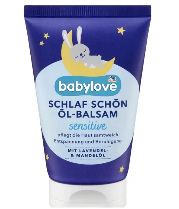 Дитячий бальзам-олія з лавандовою та мигдалевою олією Babylove Babyöl Balsam Schlaf schön sensitive 50 мл