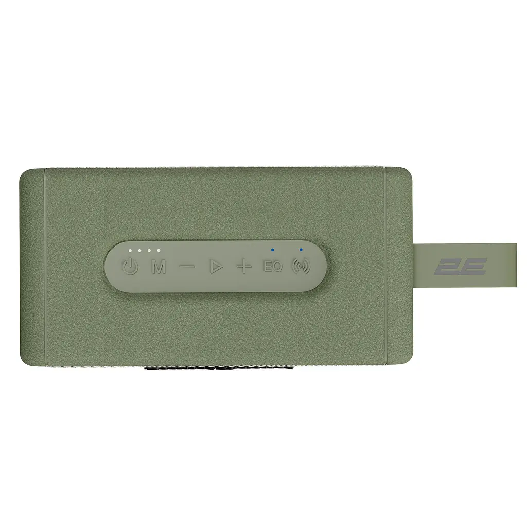 Портативна акустична система 2E SoundLegend Mini 40Вт, BT 5.3, TWS, FLAC, MP3, WAV, EQ, PowerBank, IPX6, Зелений - фото 4