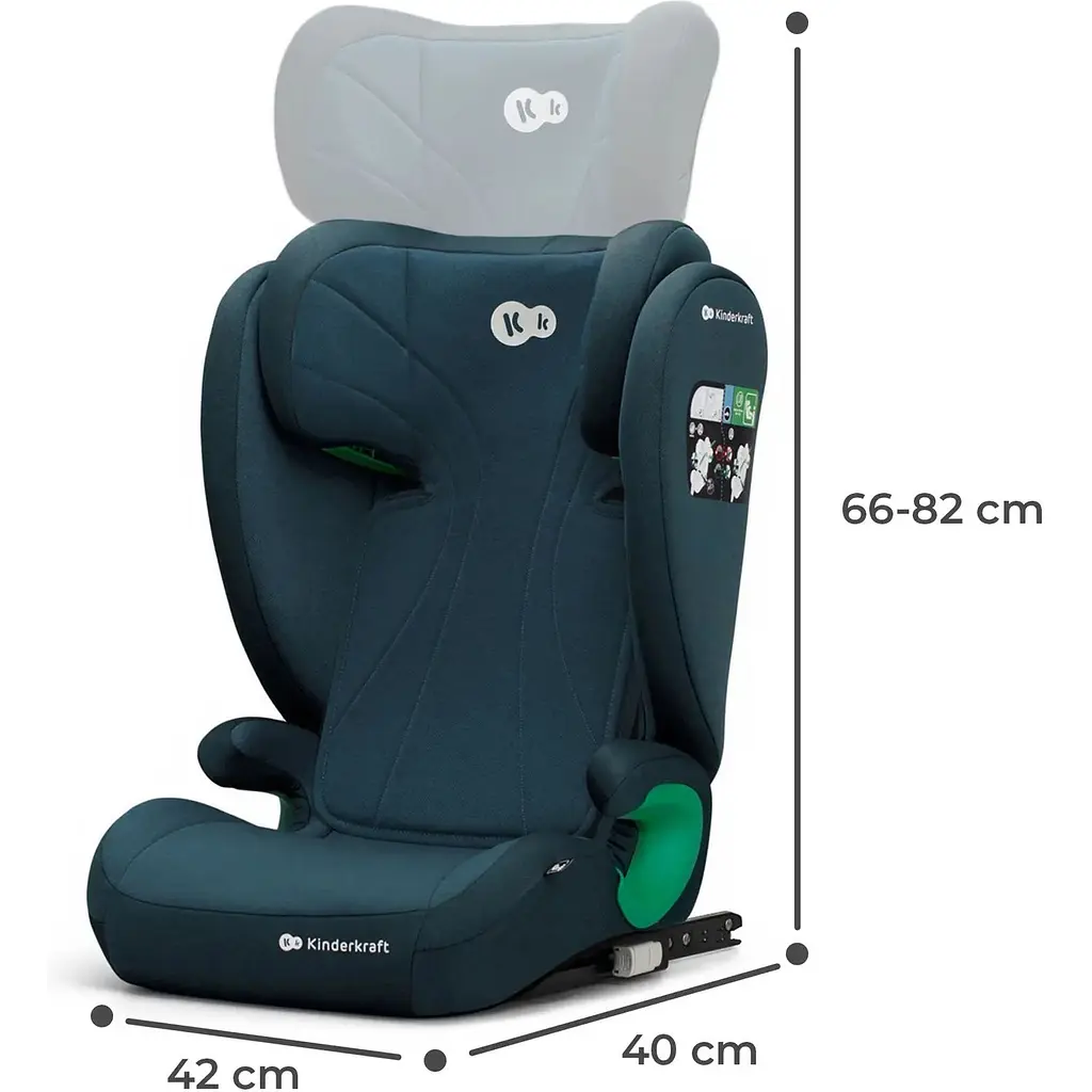 Автокрісло Kinderkraft Junior Fix 2 i-Size Harbour Blue синє (KCJUFI20BLU0000) - фото 12