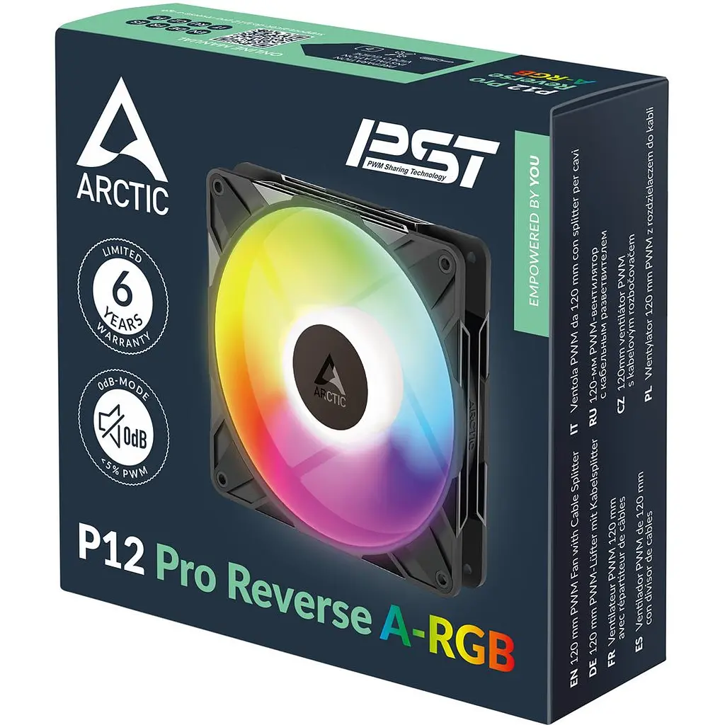 Корпусний вентилятор Arctic P12 Pro Reverse A-RGB Black (ACFAN00322A) [175978] - фото 6