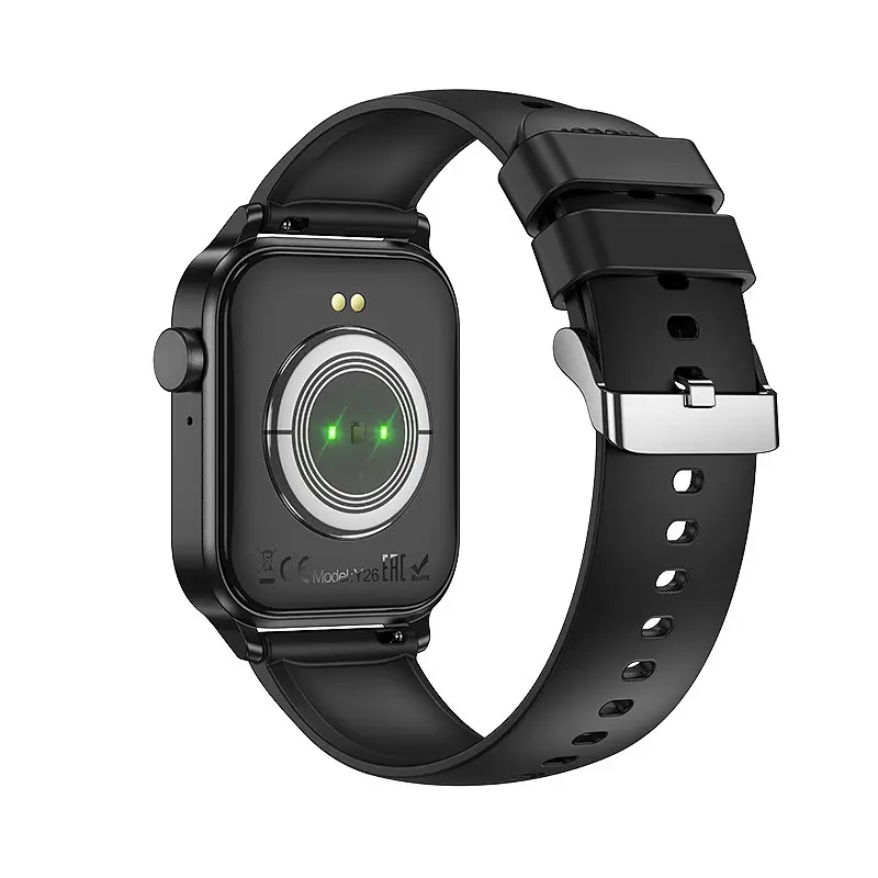 Смарт-годинник Hoco Y26 Smart sports watch (call version) Black - фото 2