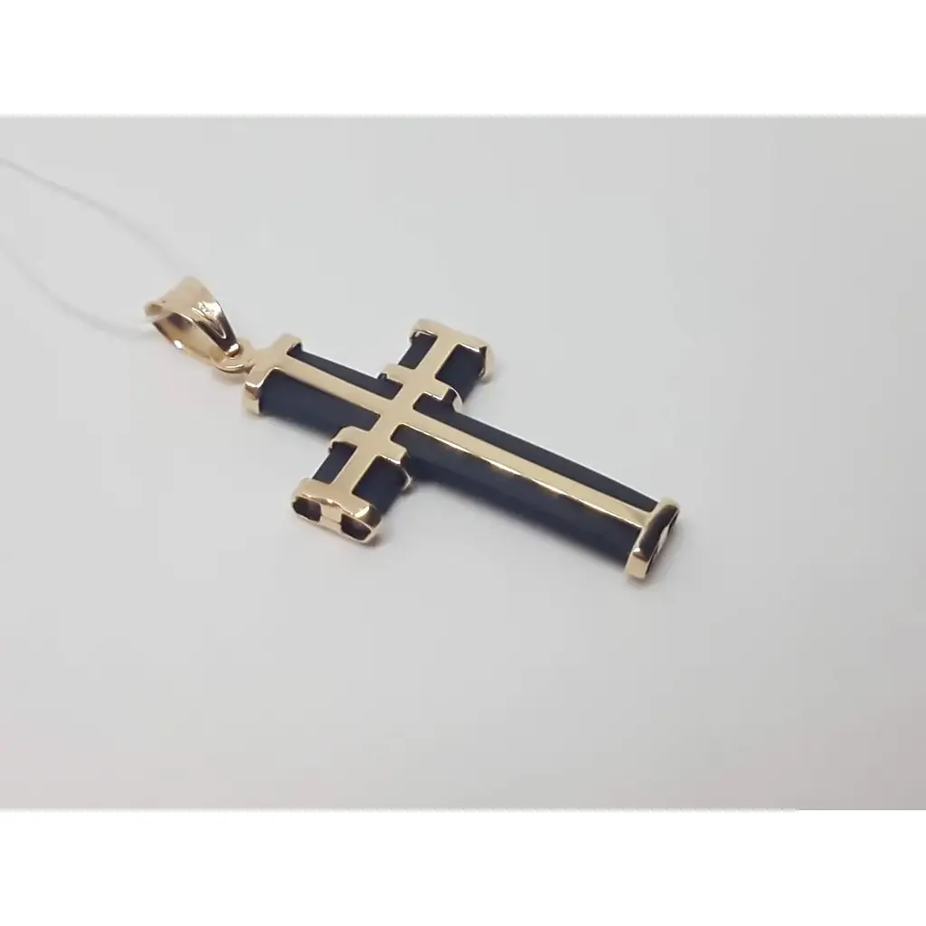 Золотий хрестик Tango з каучуком. 940010 - фото 2