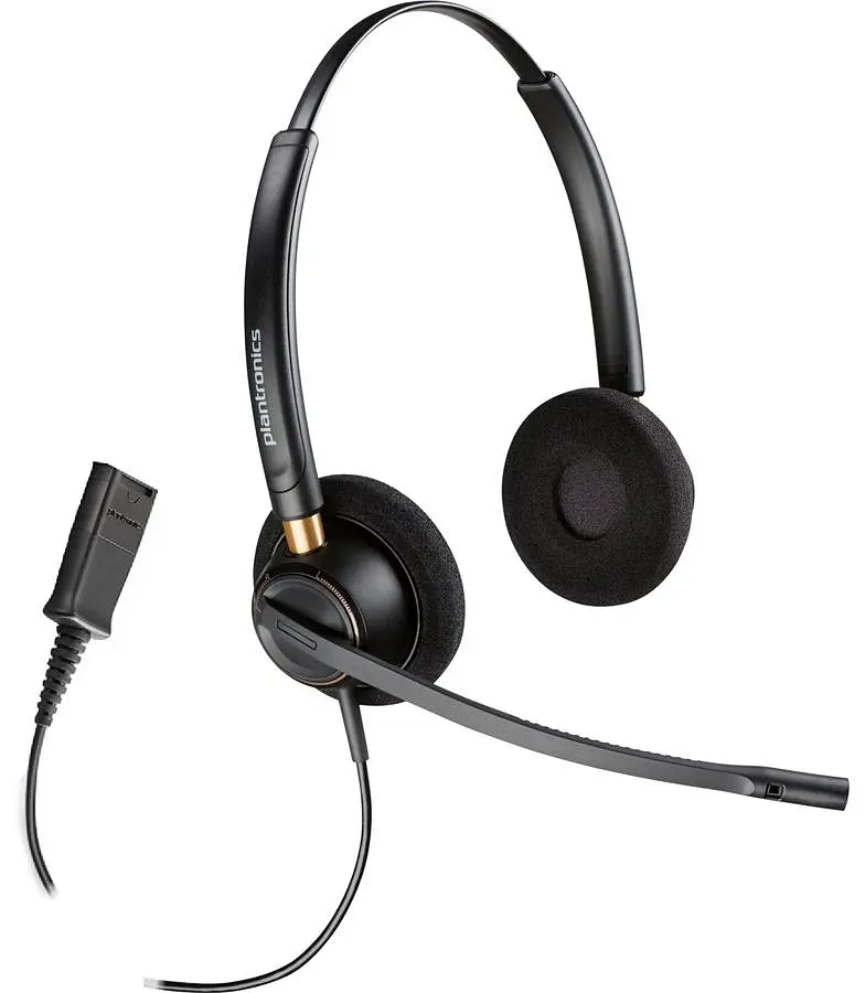 Гарнітура комп'ютерна стерео On-ear EncorePro 520, Quick Disconnect, всеспрямований, чорний Poly teh0013209 - фото 2