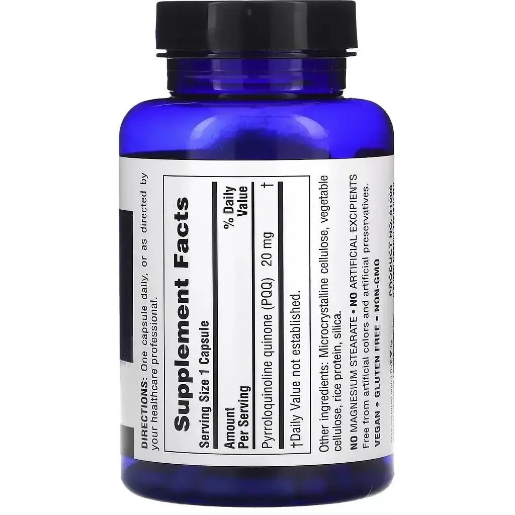 Пірролохінолінхінон PQQ NaturesPlus BrainCeutix 20 мг 60 капсул - фото 2