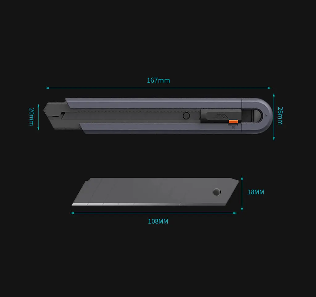 Канцелярский нож Xiaomi JIMI Home (JM-G12013) 18 мм - фото 6