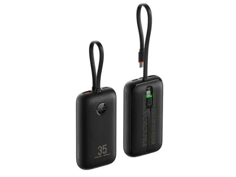 Зовнішній акумулятор (Power Bank) VEGER W1188 10000mAh 35W Black (VG-W1188)